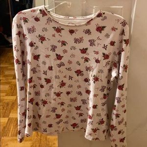 Long-sleeve floral shirt